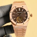 AUDEMARS PIGUET Best Edition with True Bridged Automatic Movement Gold Steel Watch Strap 41mm Watch